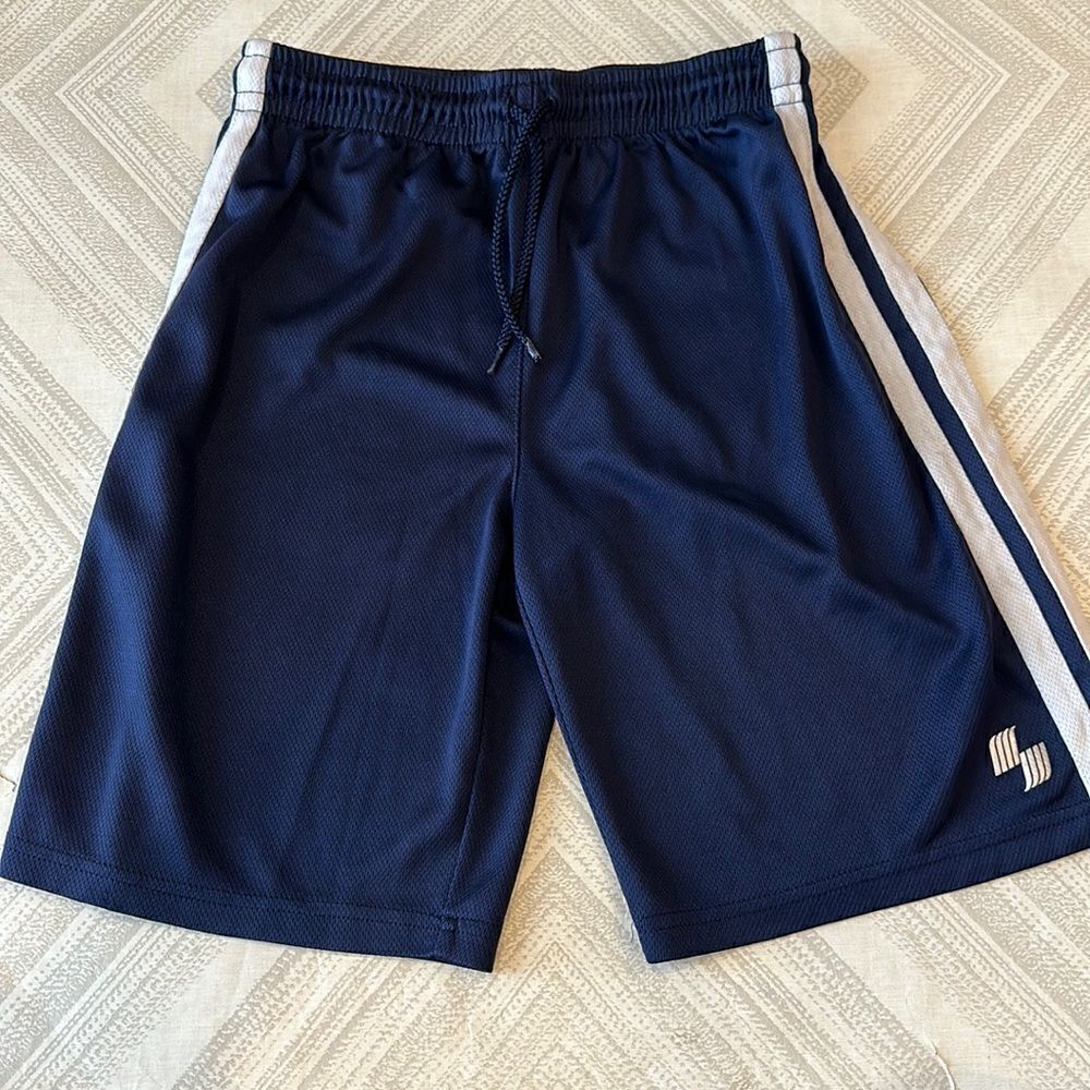Place Sport Boys Navy and White Athletic Shorts